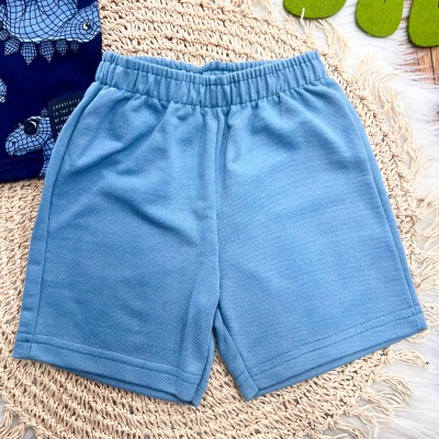 Conj. Regata Jurassic e Bermuda - Azul Jeans e Marinho